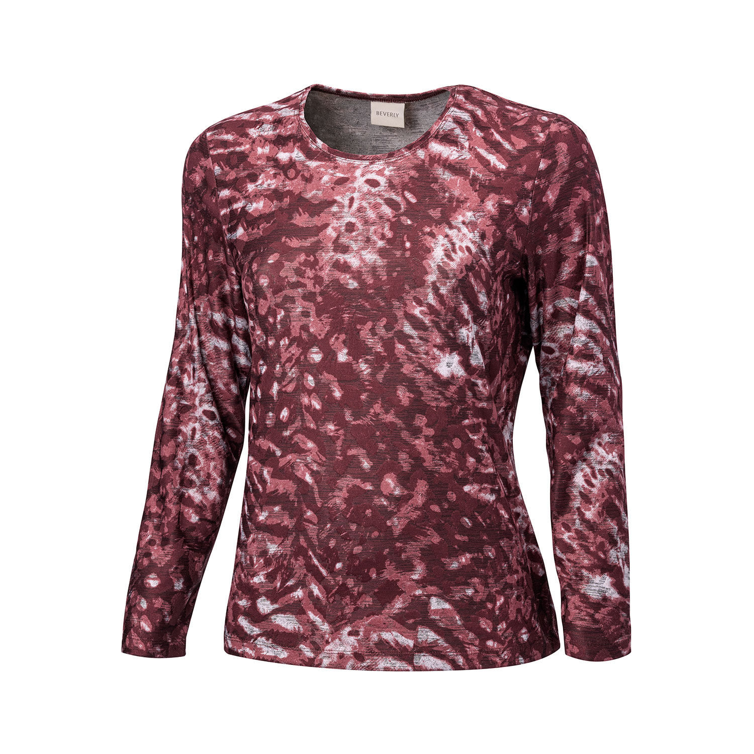 Langarmshirt mit abstraktem Animalprint