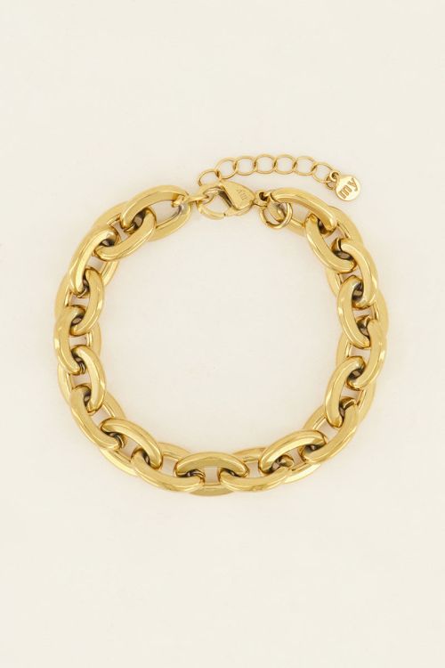 Armband met grove schakels