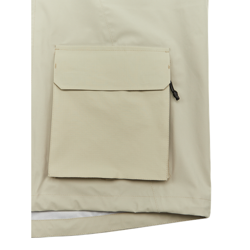 Woodbird Mizo Elka Shell Jakke, Stone, XL