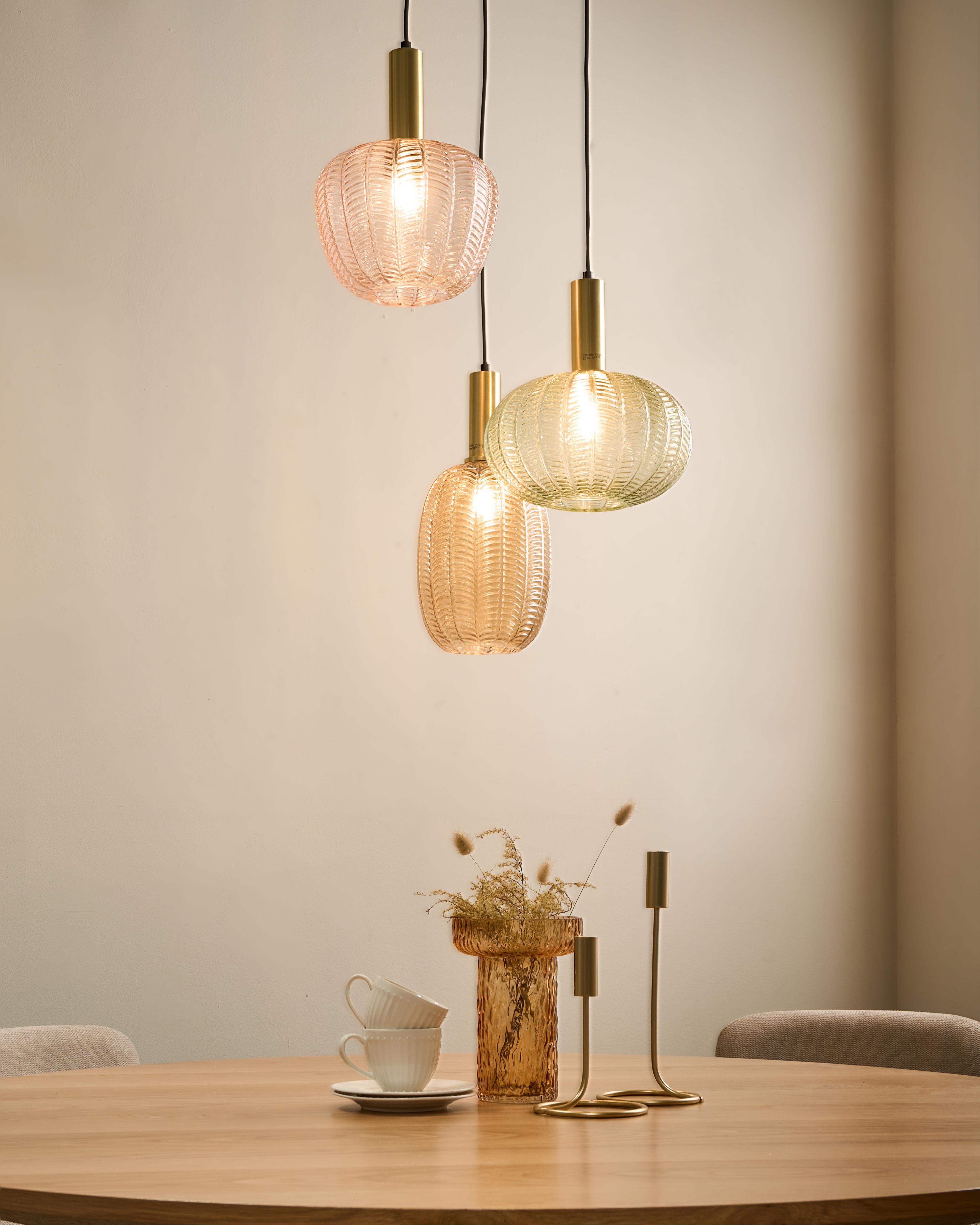 Hanglamp NJORO Glas Meerkleurig