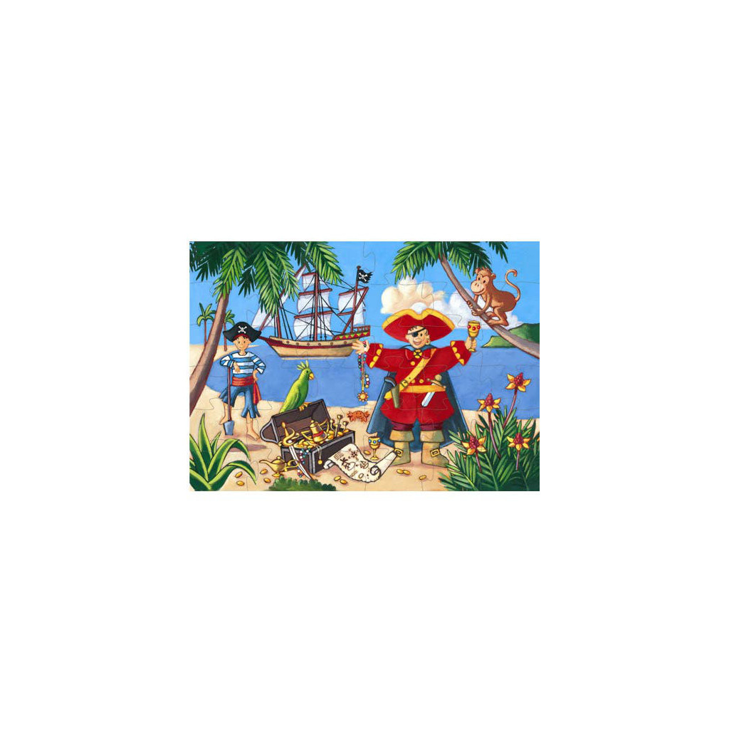 Puzzle 36 Pièces : Le Pirate et son Trésor