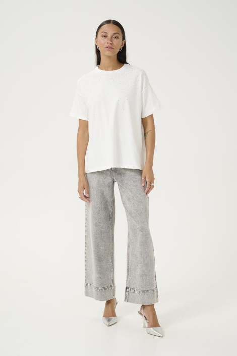 Kaffe witte dames t-shirt