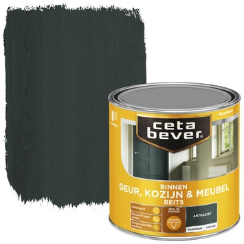 CetaBever Deur, Kozijn & Meubelbeits zijdeglans transparant antraciet 250 ml