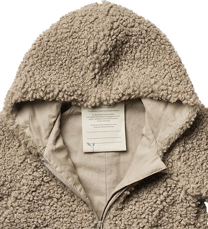 Wheat Fleeceanzug - Flor Bambi - Beige Stone