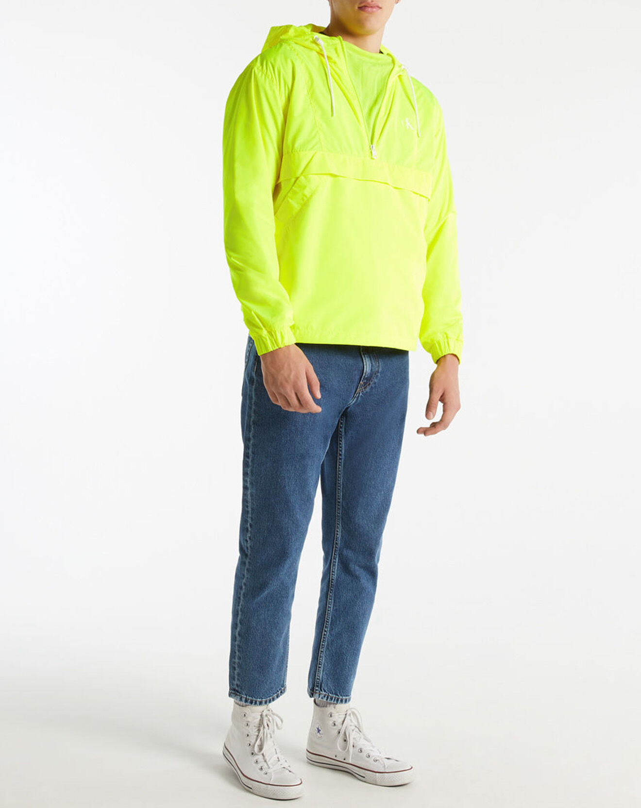 Calvin Klein Jeans Blouson Back Logo Pop jaune fluo