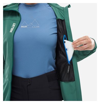 Veste Softshell Millet Fusion Xcs Vert Femme