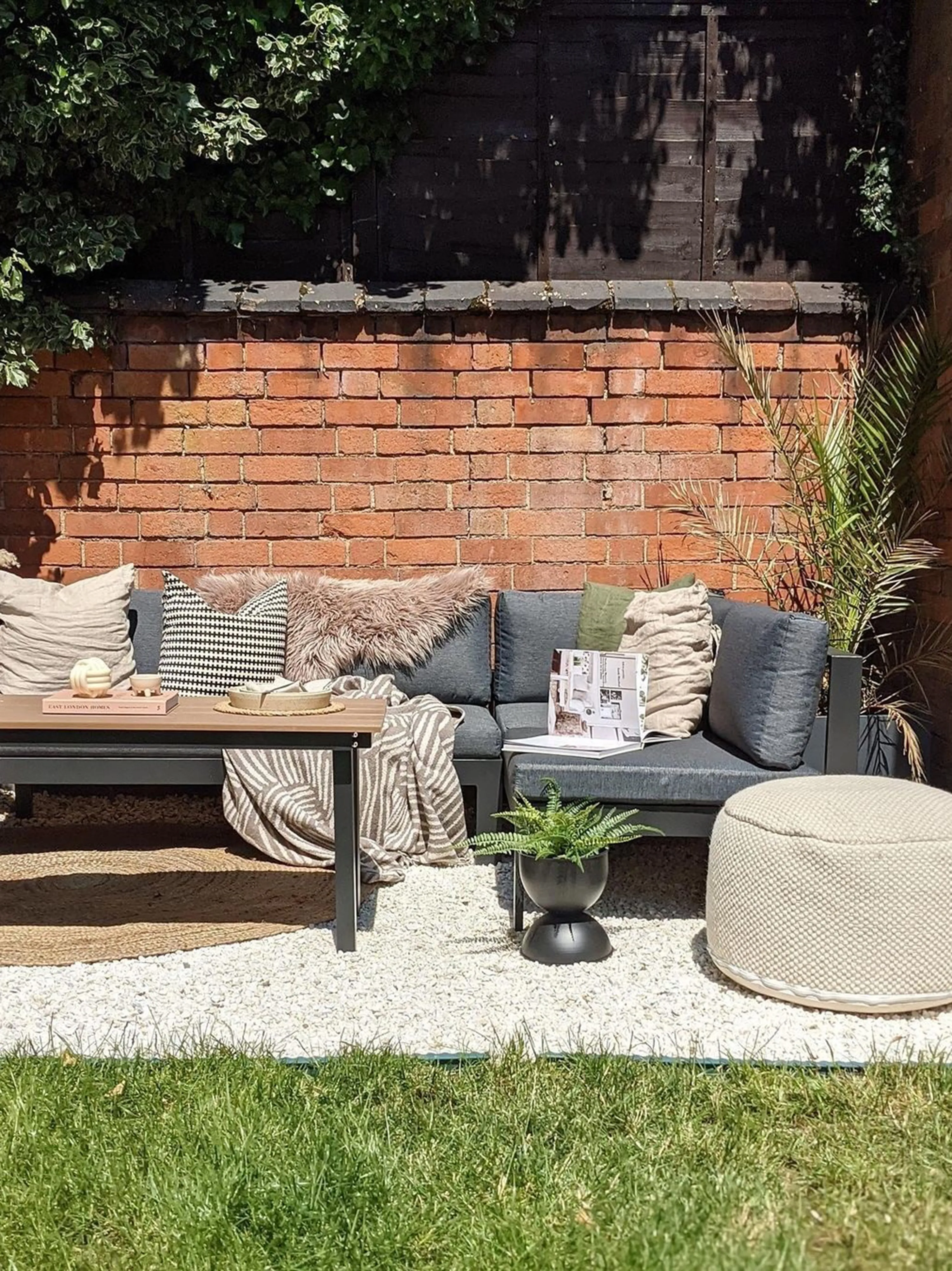 Tuin hoekloungeset met tafel 5-zits MESSINA linkszijdig Metaal Zwart