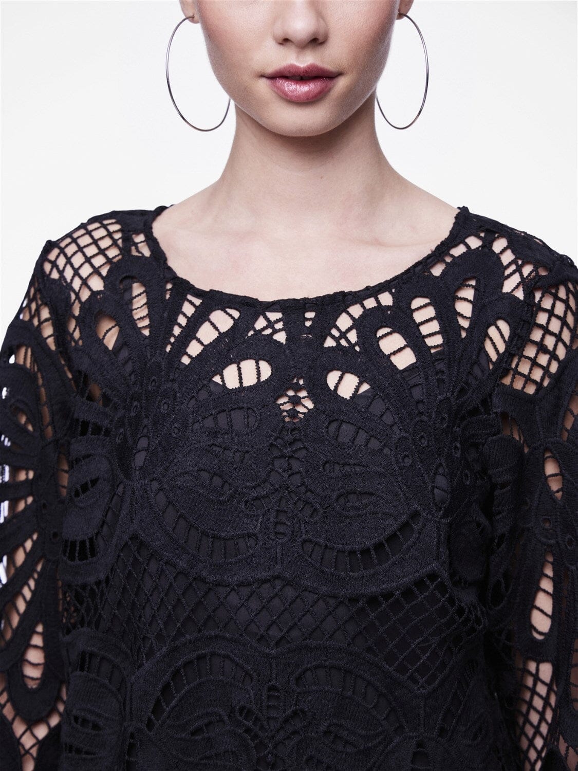 Pieces Pclykke Ls Lace Dress