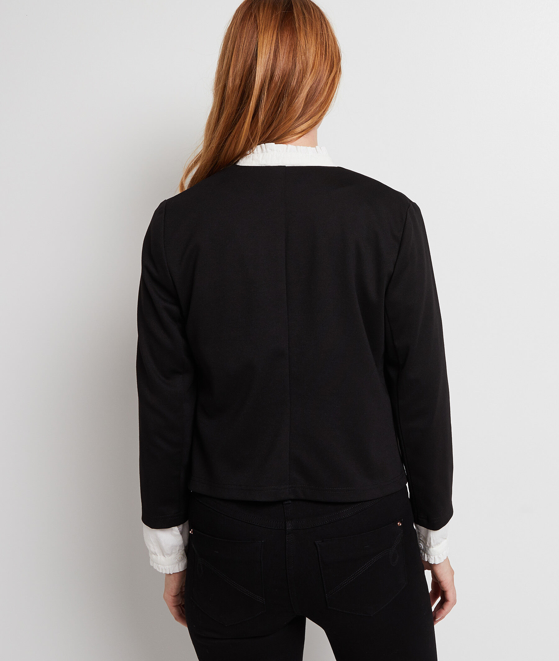 Boléro en maille femme - NOIR