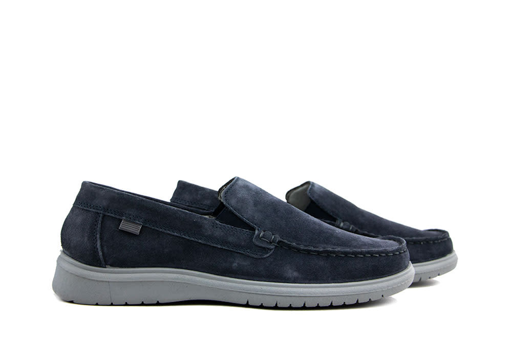 Ara Loafer Jeans Grey Suede