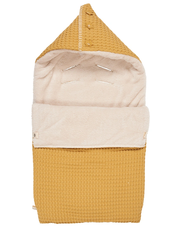 Fußsack OSLO (40x90) für Babyschale in ochre