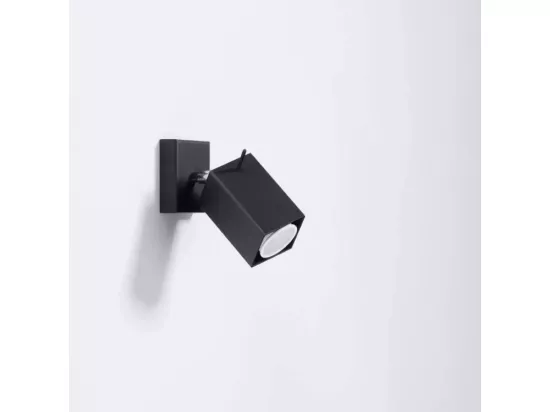 Sollux MERIDA Projecteur mural à 1 lumière, noir, GU10