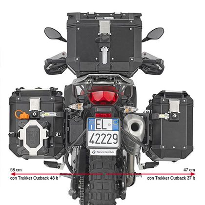 Support valises Givi pour valises Trekker Outback