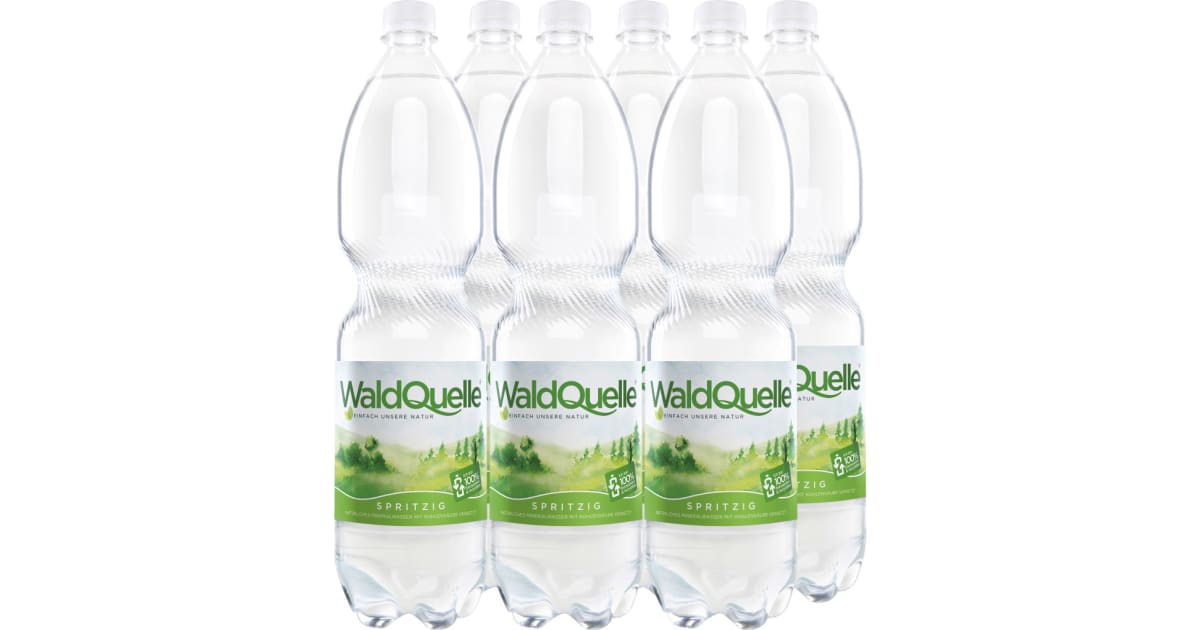 Waldquelle Mineralwasser spritzig Tray 6x 1,5 Liter (Einweg)