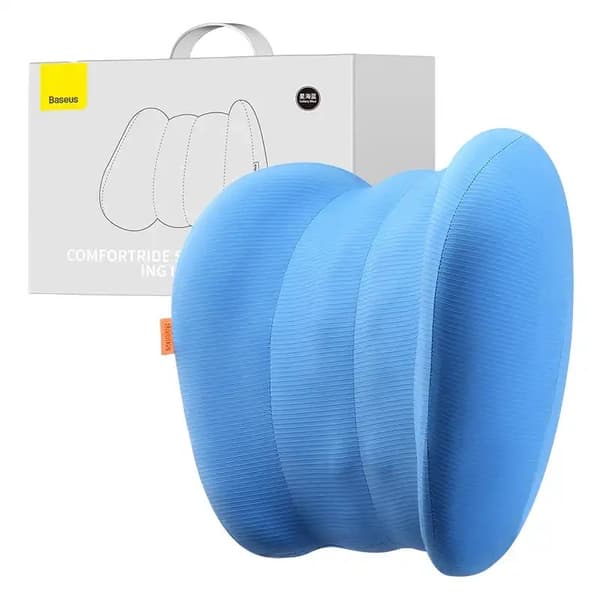 PERNA AUTO suport lombar Baseus ComfortRide, design ergonomic, efect de racire,  dimensiune 395*263*115mm, albastru 