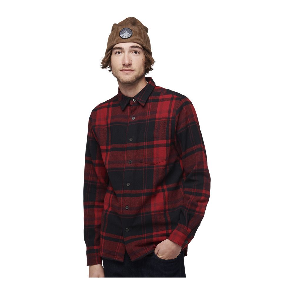 Black Diamond PROJECT FLANNEL - Chemise Homme red rock/black plaid