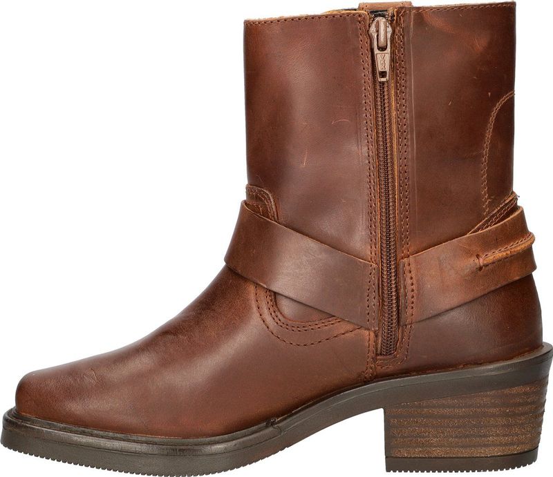 Nelson - Bikerboots - Zwart - Dames Enkellaarsjes
