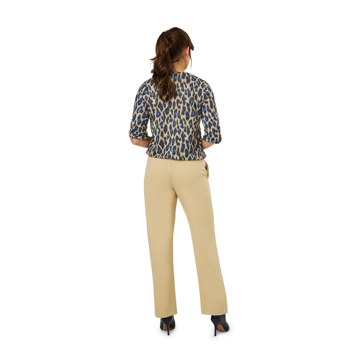 Dames Blouse 25002 blouse panterprint jersey lurex