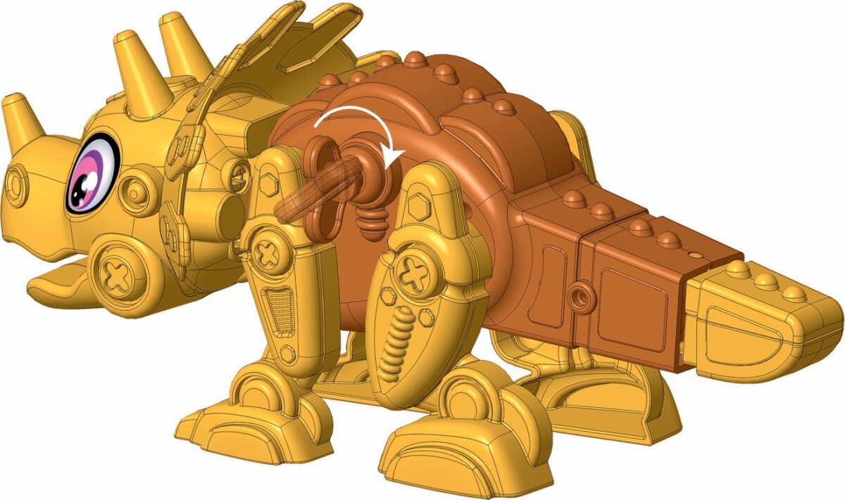Clementoni - Triceratops Dinosaur Robot Legetøj Samlesæt