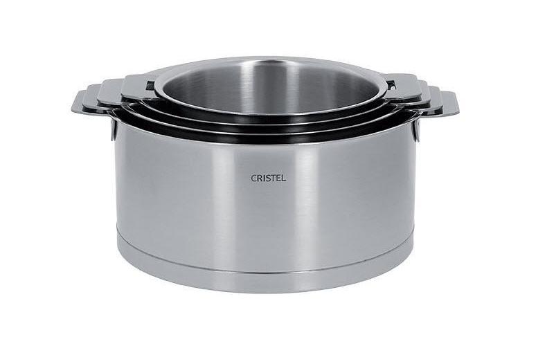 Kochtopf Strate 4-teilig<br>Stapelbare Edelstahl-Töpfe