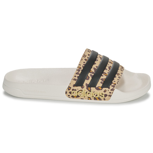 adidas Performance - ADILETTE SHOWER - Blanc / Léopard