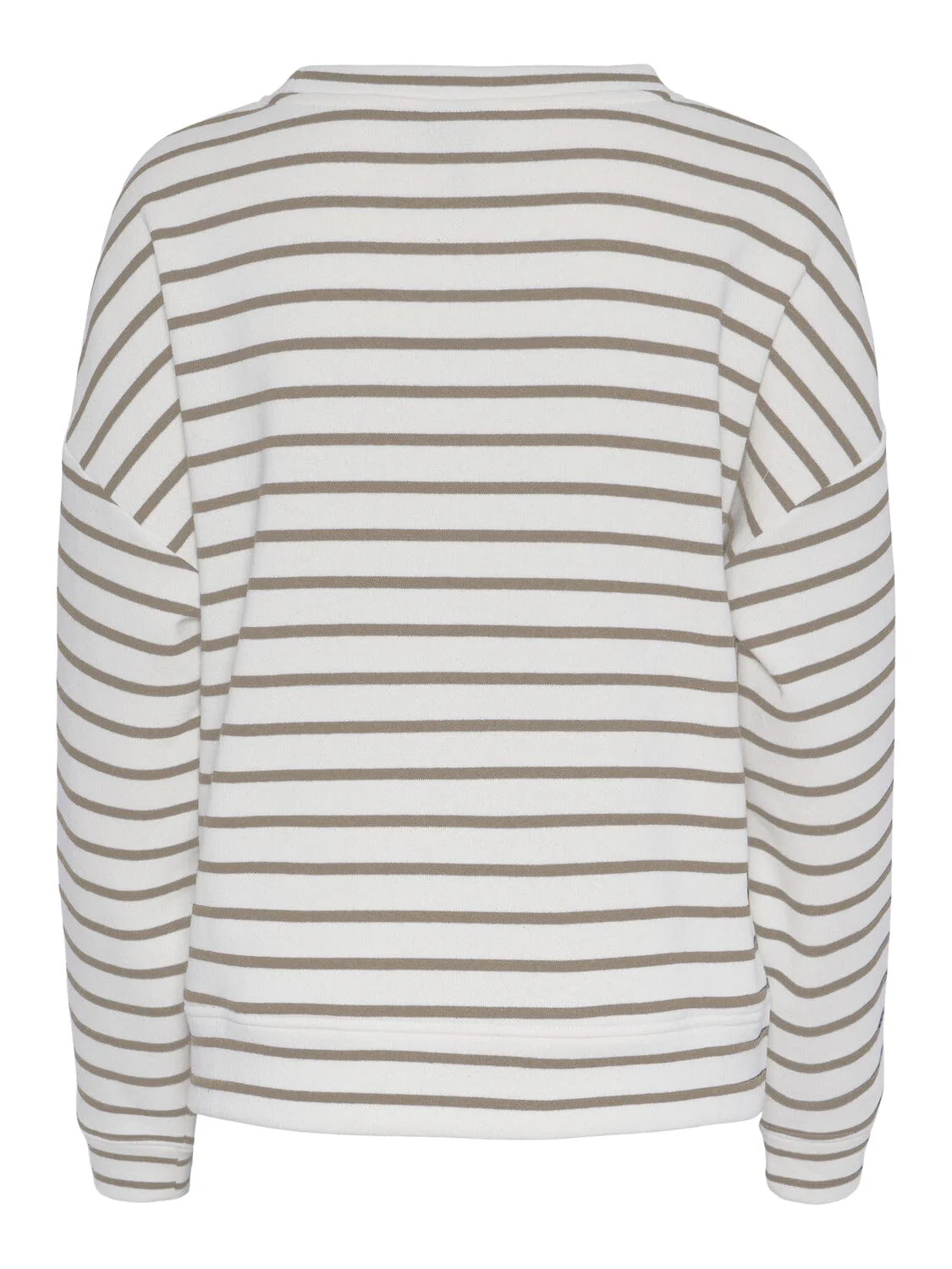 Pieces Pcchilli Ls Sweat Stripes 4410020 cloud dancer silver mink