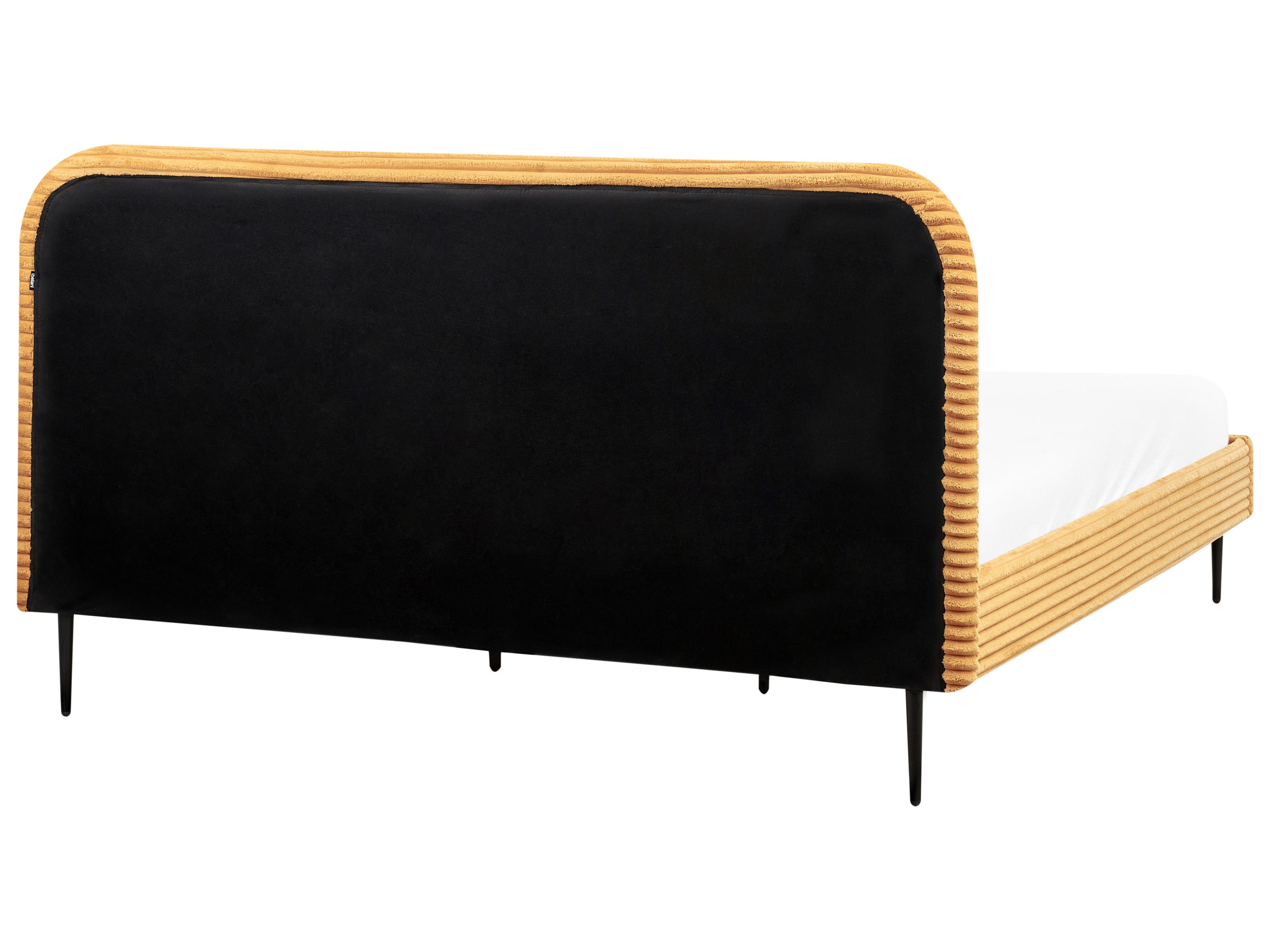 Bed Corduroy FLAYAT 180 x 200 cm Oranje
