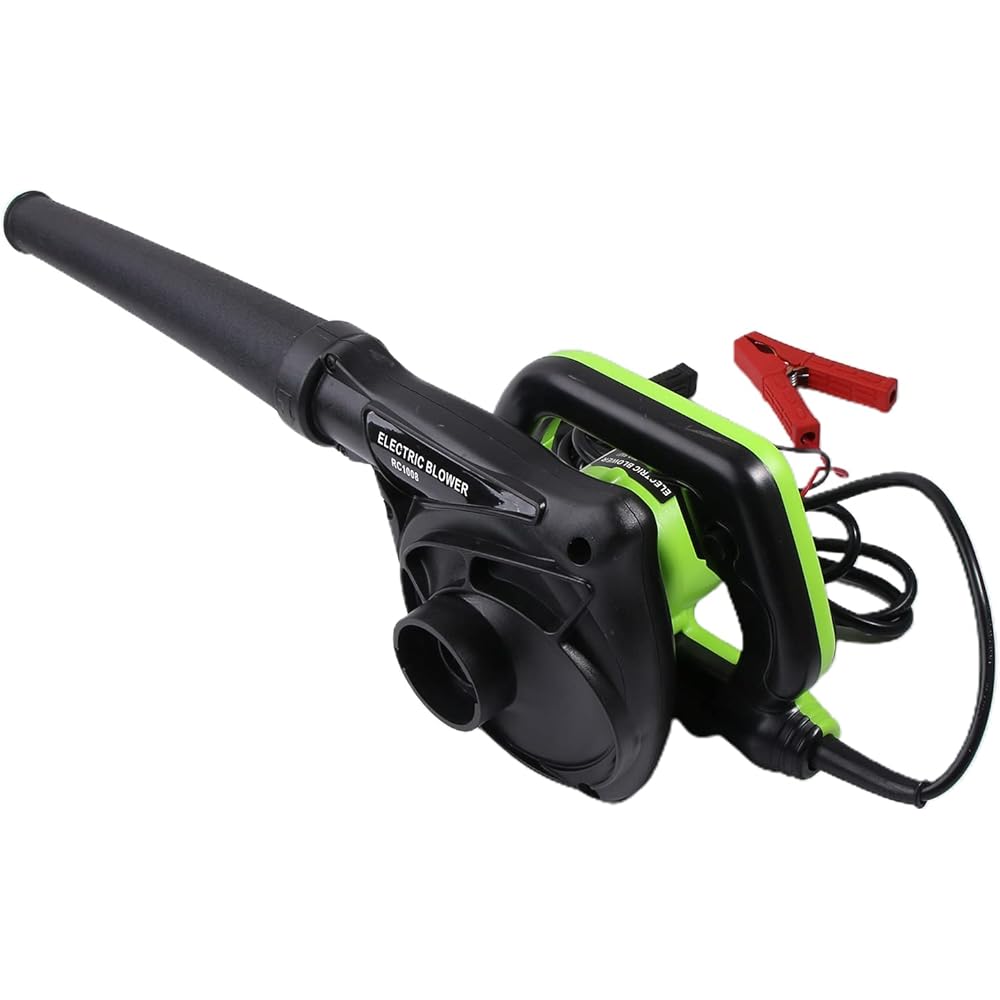 Souffleur à feuilles et aspirateur de jardin 2 en 1 - 3,8 cm - 1200 W - Puissance : 16 000 tr/min - Collecteurs de poussière multifonction : Jardin