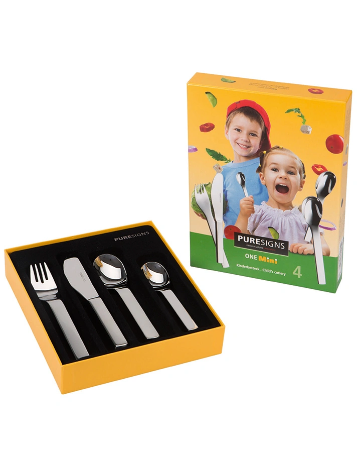 Kinderbesteck-Set ONE MINI 4-teilig aus Edelstahl poliert