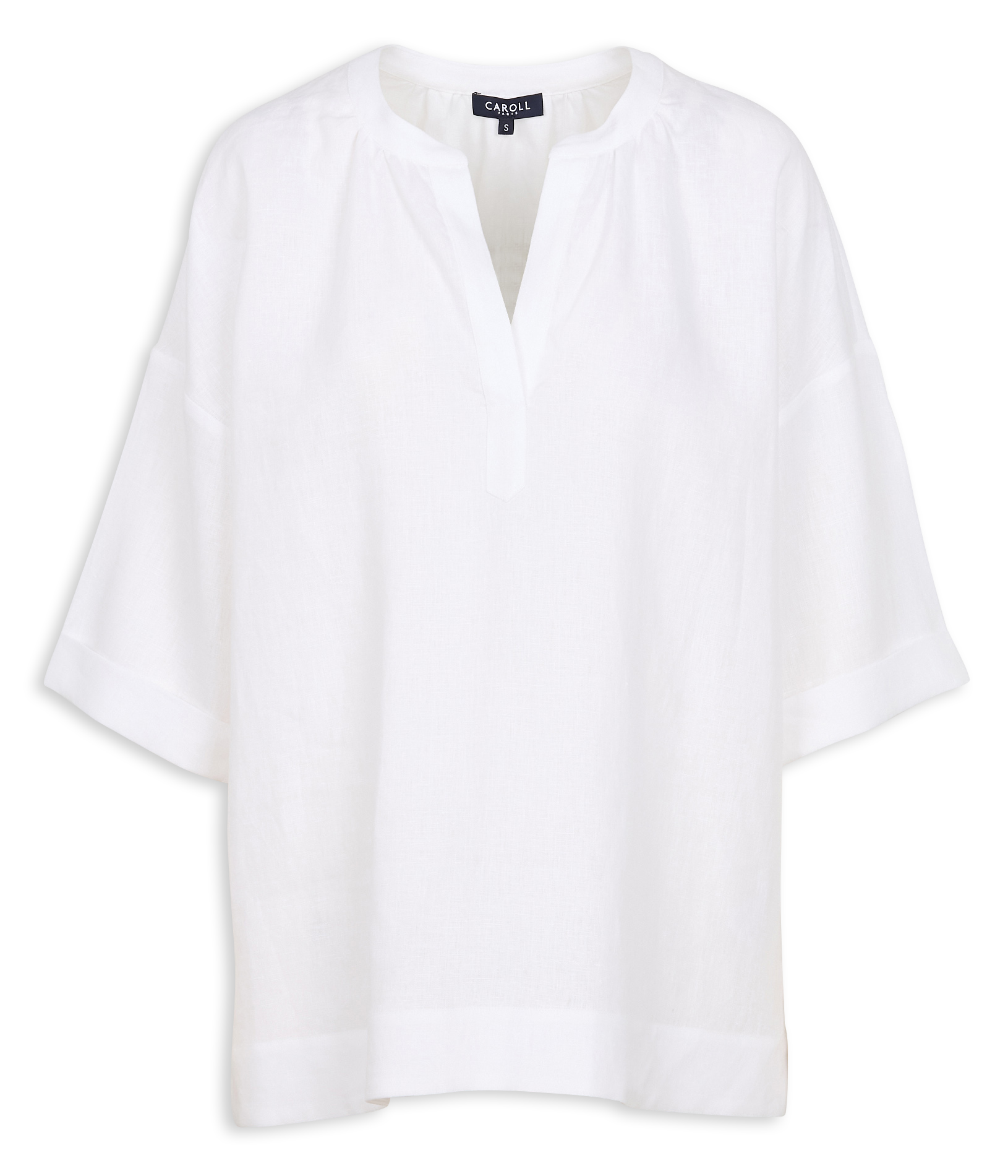CALISEO - Blouse ample en lin| Blanc