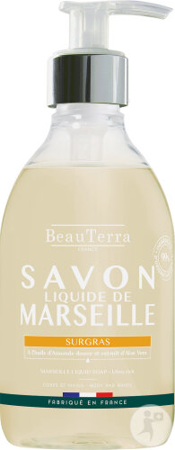 Beauterra Savon Liquide De Marseille Surgras Corps Et Mains Flacon Pompe 300ml