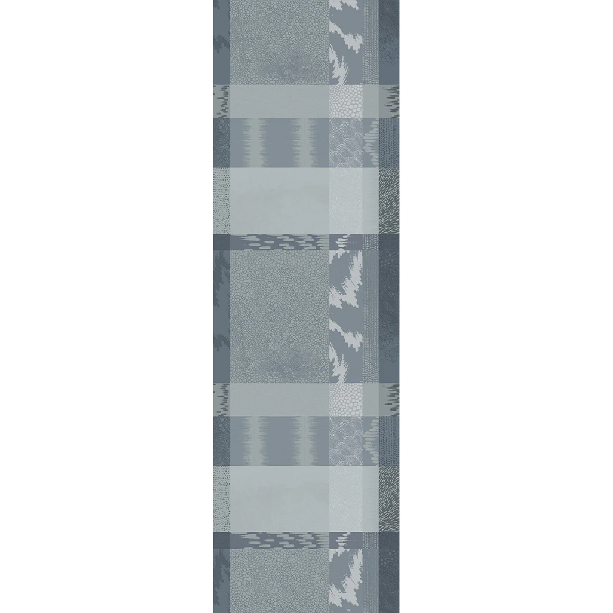 Chemin de table pur coton gris 180X55 Garnier Thiebaut