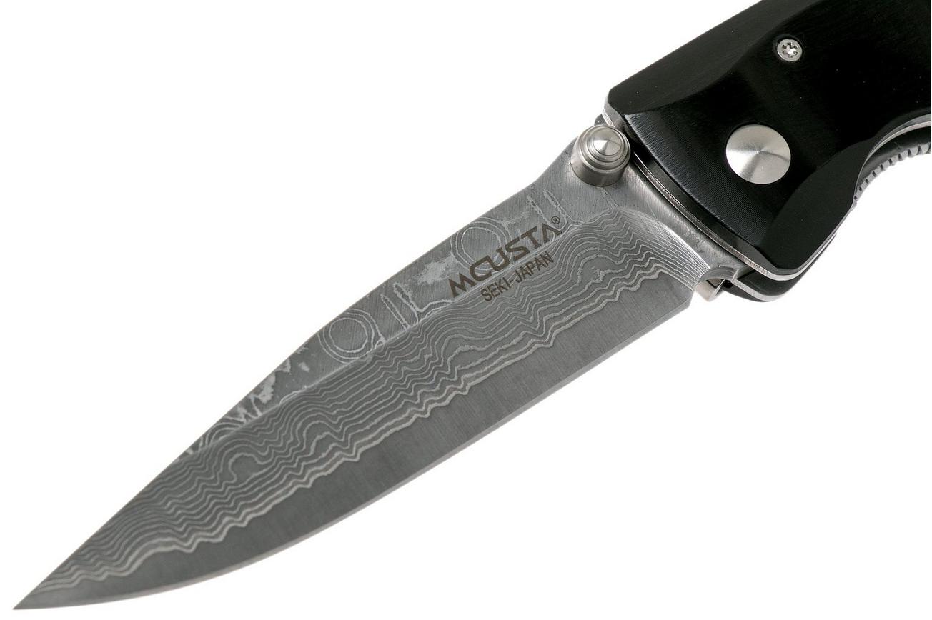 Mcusta MC-17D Classic Wave, black pakkawood, herenmes
