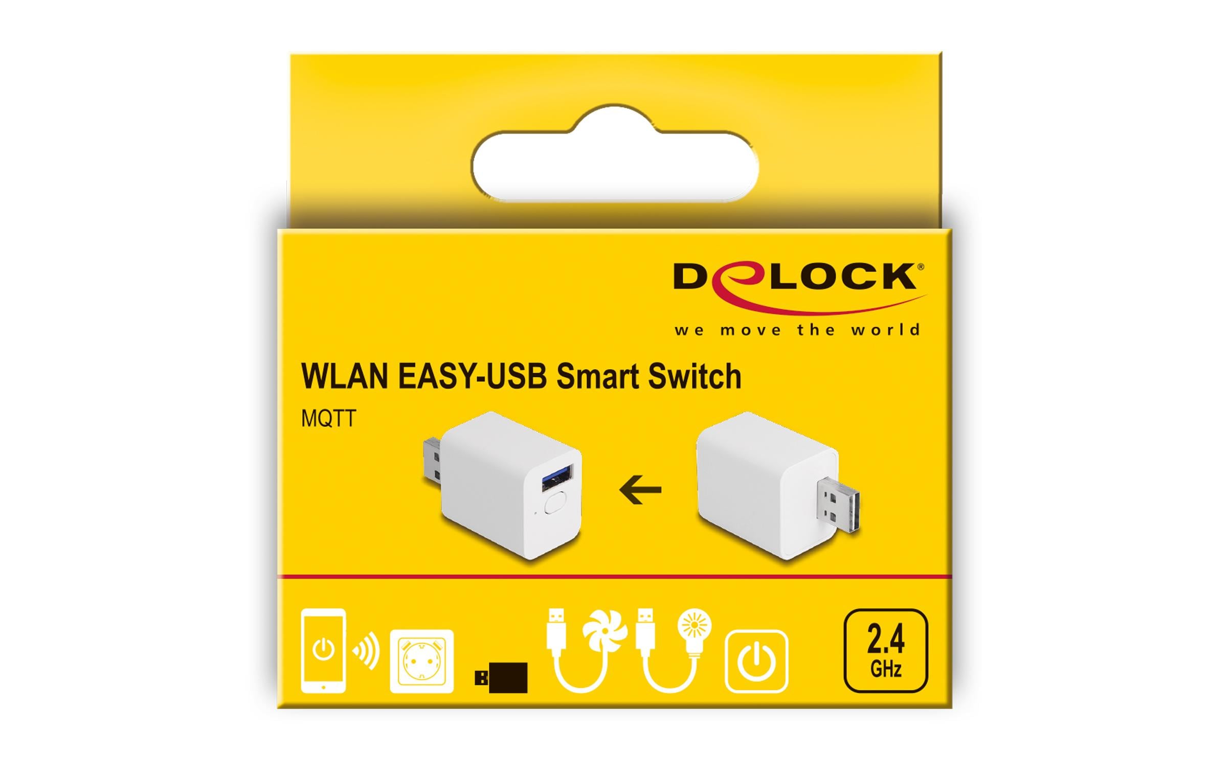 WLAN EASY-USB Smart Schalter MQTTDelock WLAN EASY-USB Commutateur intelligent MQTT