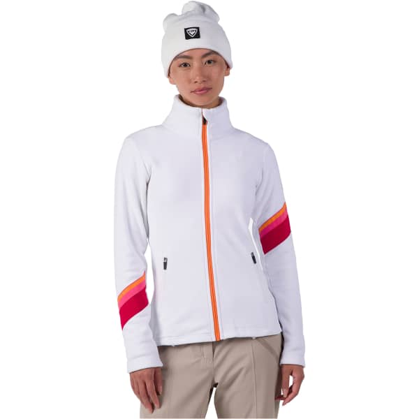 Veste polaire ROSSIGNOL W STRAWPILE FLEECE FZ WHITE