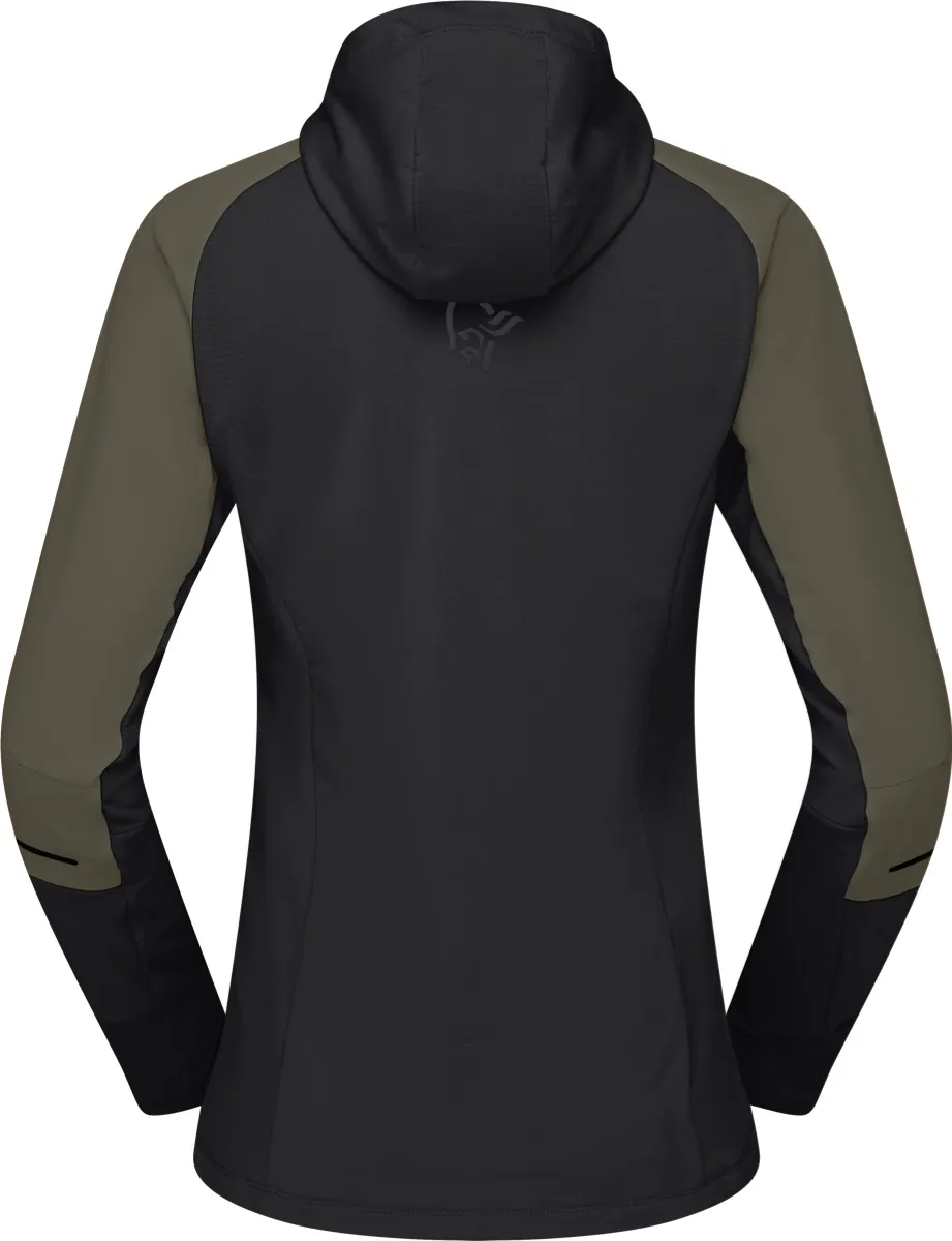 Norrøna Women's Senja Alpha90 Zip Hood Olive Night