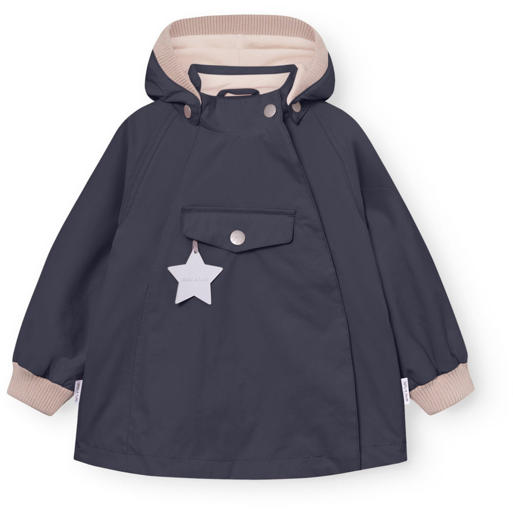 Køb Mini A ture Ombre Blue Matwai Fleece Lined Jacket. Grs