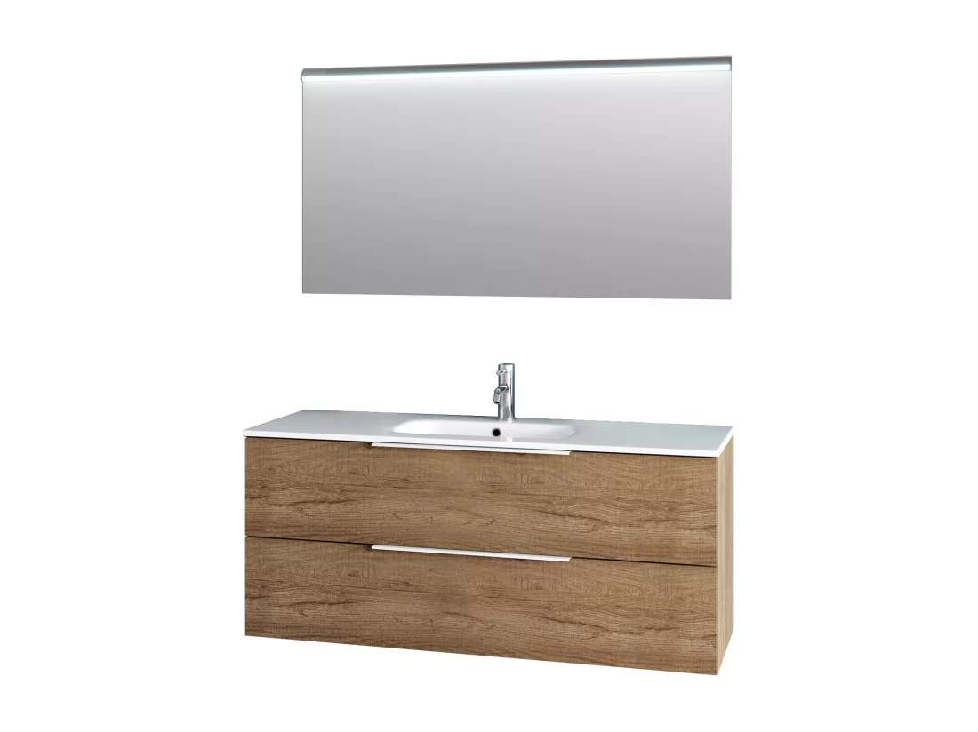 Ensemble de salle de bain 3 pièces LARISSA chêne miel