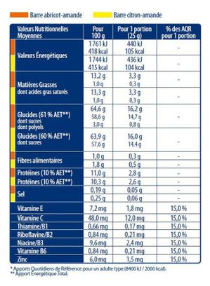 Barres énergétiques Apurna Amande Abricot - 5x25g (4 1 offert)