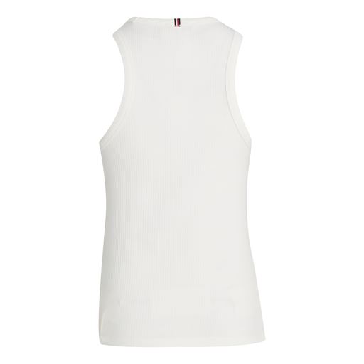 Tommy Hilfiger Slim 5X2 Rib Tanktop, Ecru, XXL