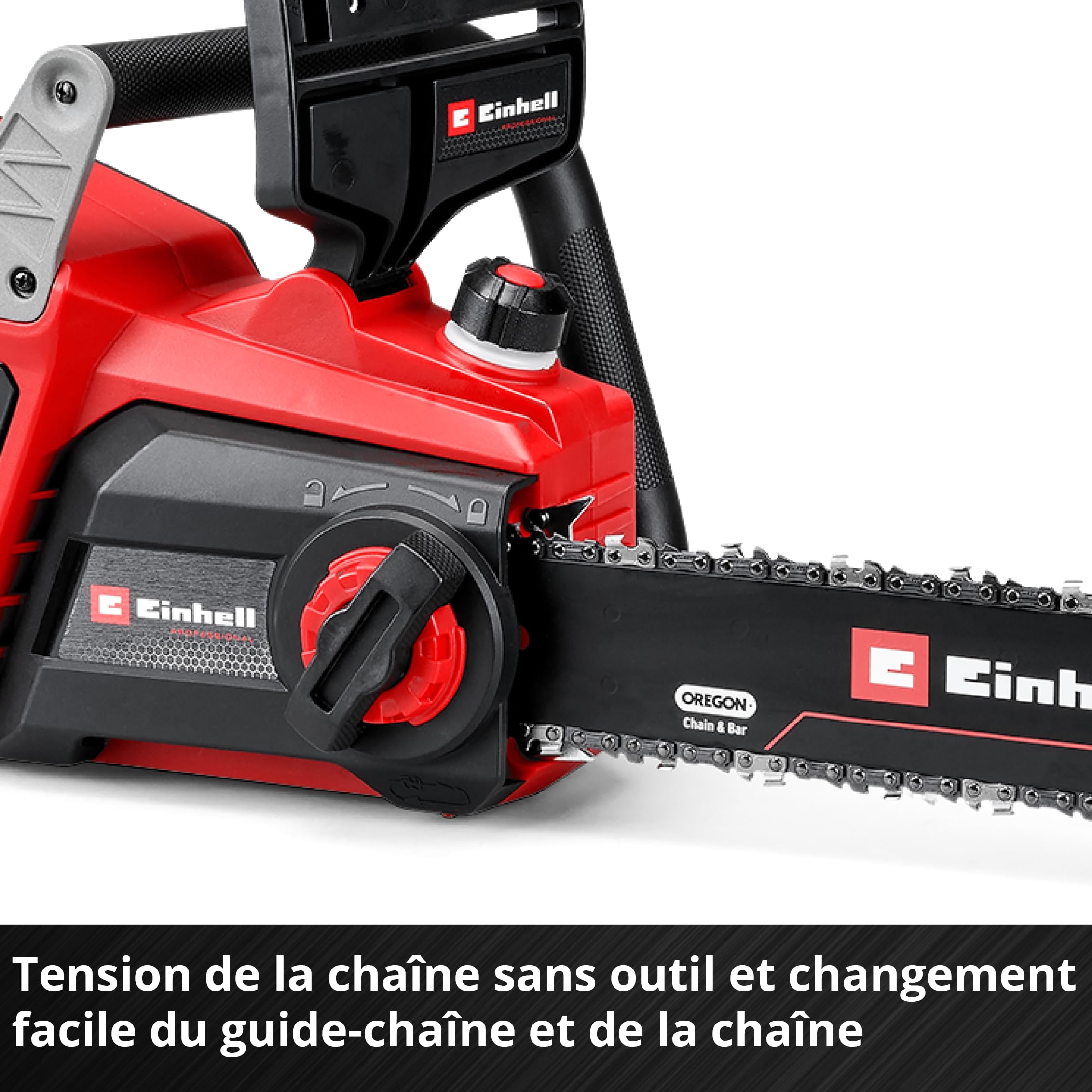 Einhell Professional Tronçonneuse sans fil GP-LC 36/40 Li BL-Solo (36 V, longueur de coupe 38 cm, moteur sans charbon, vitesse de chaîne de 19 m/s, lu