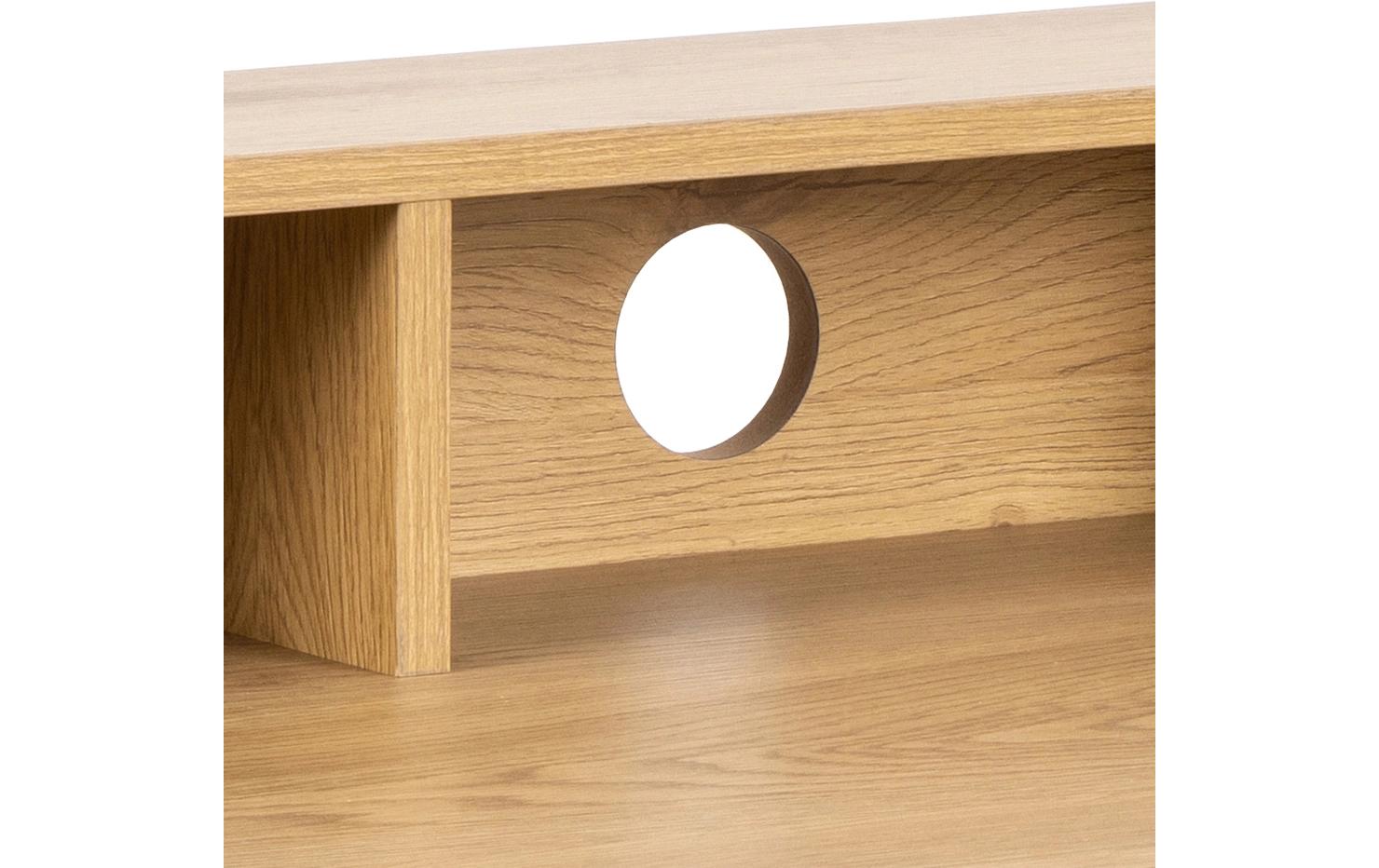 Tisch Reece, Wildeiche / Schwarz<br>Büroschreibtisch
