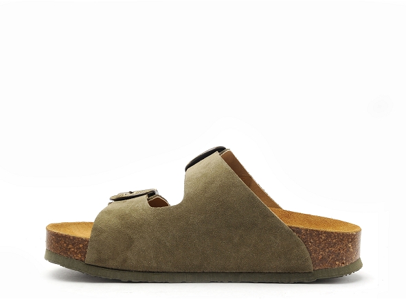 Plakton mules et sabots plats femme cp beta ouest 340010 kaki