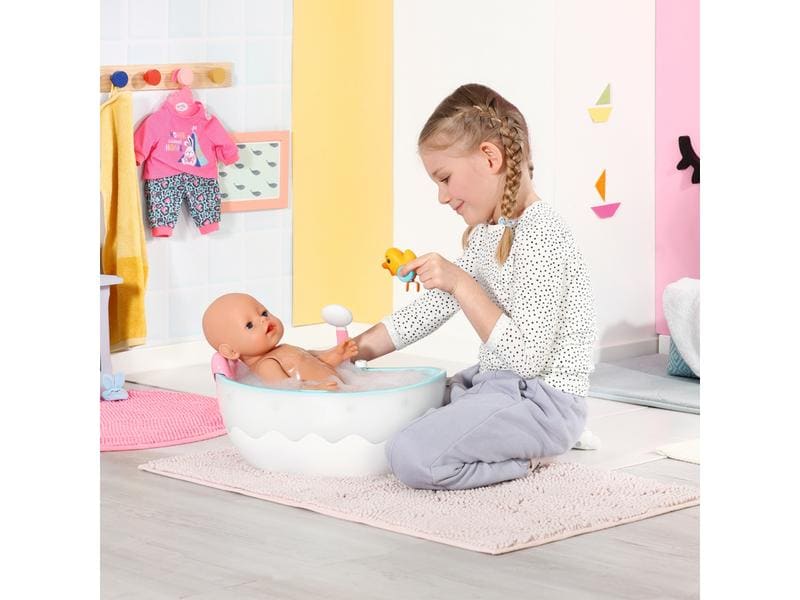 Baby Born Puppenzubehör Badewanne Musik-Badewanne mit echt funktionierendem Duschkopf