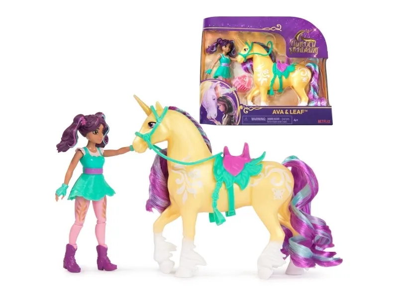 Unicorn Academy Doll & Unicorn - Ava & Leaf