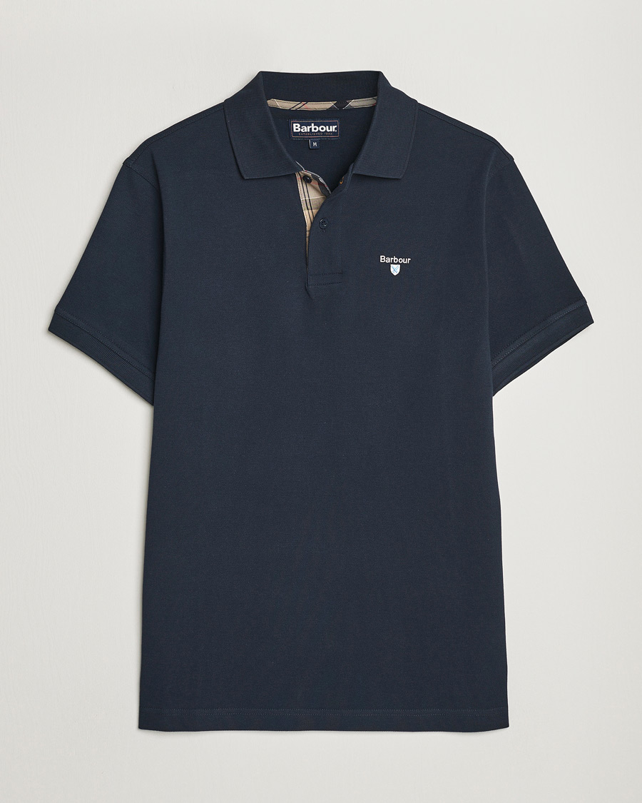 Barbour Lifestyle Tartan Pique Polo Navy
