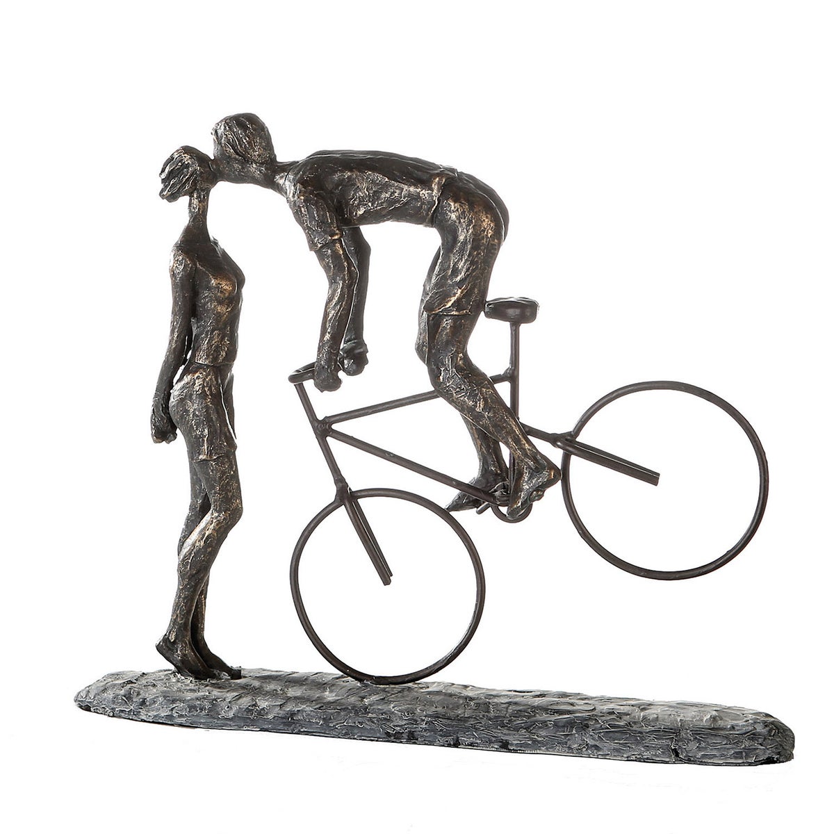 Sculptuur GILDE Decoratie Hoogte 30cm Breedte 36cm Bronskleurige hars