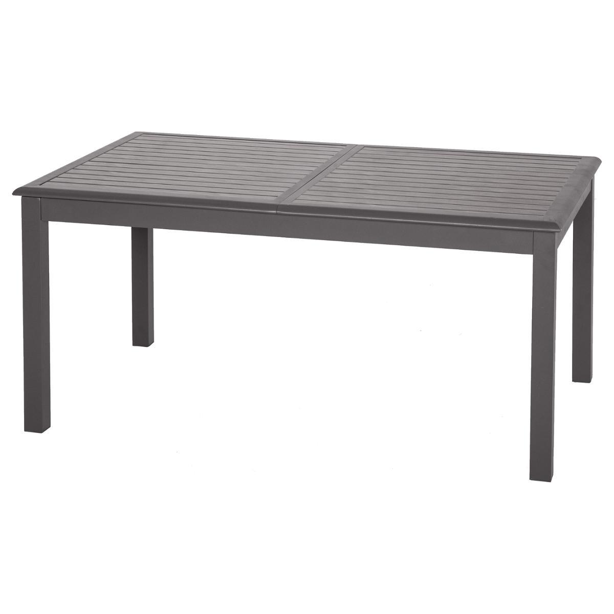 TABLE AZUA EXTENSIBLE ALUMINIUM EXPRESSO TONKA 10 PLACES