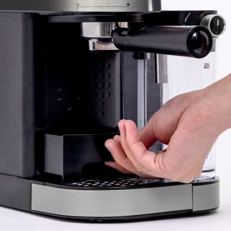BluMill - Koffiemachine - Pistonmachine - Zilver - Inclusief Automatische Melkschuimer