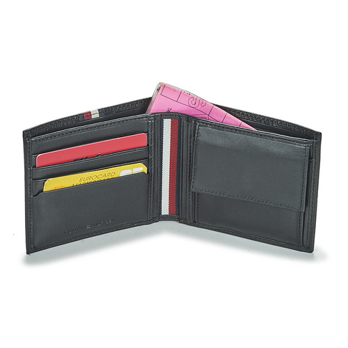Tommy Hilfiger - TH CORP LEATHER CC AND COIN - Noir